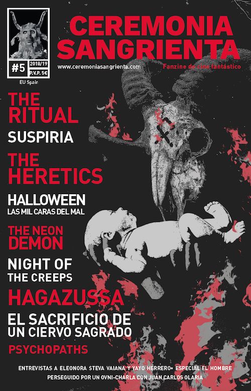CEREMONIA SANGRIENTA magazine side cover Issue 5  2018/19 